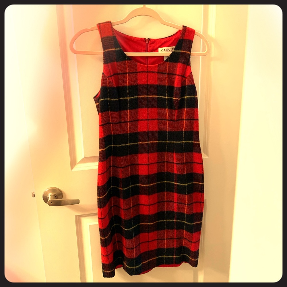 Vintage Wool/Nylon Plaid Dress